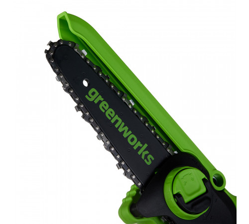 Пила цепная аккумуляторная Greenworks 24V GD24CSMNX 24 В 6' шаг 1/4' паз 1,1 мм 32 звена без АКБ и ЗУ (2008707) Пила цепная аккумуляторная Greenworks 24V GD24CSMNX 24 В 6' шаг 1/4' паз 1,1 мм 32 звена без АКБ и ЗУ (2008707)