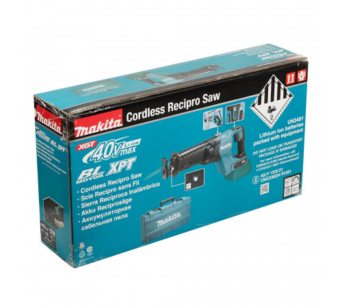 Пила сабельная аккумуляторная Makita XGT JR001GM201 40 В 4 Ач Li-Ion 2 АКБ и ЗУ (JR001GM201) Пила сабельная аккумуляторная Makita XGT JR001GM201 40 В 4 Ач Li-Ion 2 АКБ и ЗУ (JR001GM201)