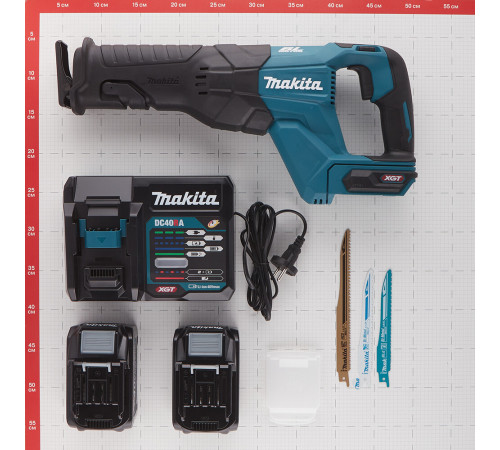 Пила сабельная аккумуляторная Makita XGT JR001GM201 40 В 4 Ач Li-Ion 2 АКБ и ЗУ (JR001GM201) Пила сабельная аккумуляторная Makita XGT JR001GM201 40 В 4 Ач Li-Ion 2 АКБ и ЗУ (JR001GM201)