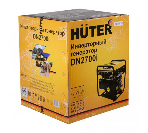 Генератор бензиновый Huter DN2700i 2 кВт инверторного типа (64/10/6) Генератор бензиновый Huter DN2700i 2 кВт инверторного типа (64/10/6)