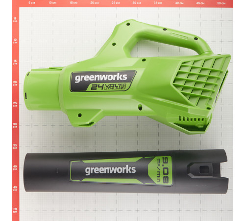 Воздуходувка аккумуляторная ручная Greenworks 24V G24AB 24 В без АКБ и ЗУ (2404807) Воздуходувка аккумуляторная ручная Greenworks 24V G24AB 24 В без АКБ и ЗУ (2404807)