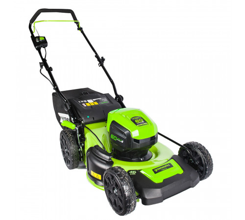 Газонокосилка аккумуляторная Greenworks GD60LM46HP 60 В 460 мм без АКБ и ЗУ (2502807) Газонокосилка аккумуляторная Greenworks GD60LM46HP 60 В 460 мм без АКБ и ЗУ (2502807)
