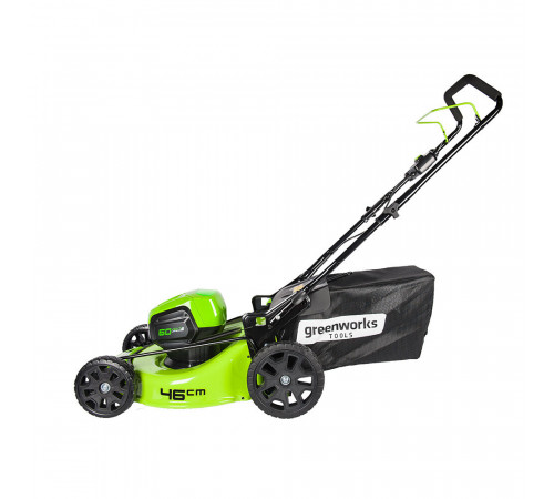 Газонокосилка аккумуляторная Greenworks GD60LM46HP 60 В 460 мм без АКБ и ЗУ (2502807) Газонокосилка аккумуляторная Greenworks GD60LM46HP 60 В 460 мм без АКБ и ЗУ (2502807)