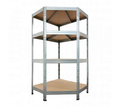 Стеллаж металлический серый AR Shelving Corner Rivet 1800x900x450 мм 4 полки Стеллаж металлический серый AR Shelving Corner Rivet 1800x900x450 мм 4 полки