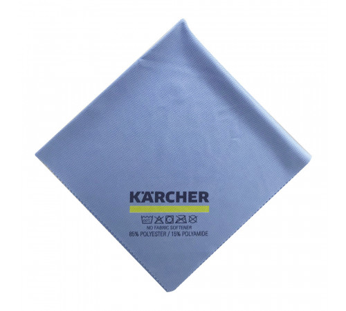 Салфетка для стекол из микроволокна 40х40 Karcher (5 шт.) синяя