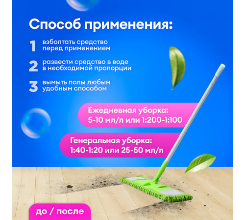 Средство Grass Floor Wash для мытья пола от стойких загрязнений 5 л