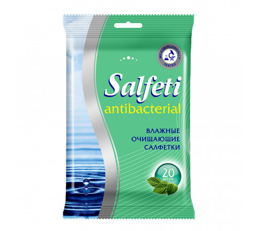 Салфетки влажные антибактериальные Salfeti (20 шт.) Салфетки влажные антибактериальные Salfeti (20 шт.)