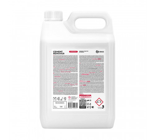 Средство Grass Cement Remover для уборки после ремонта 5 л Средство Grass Cement Remover для уборки после ремонта 5 л