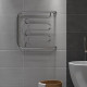 Полотенцесушитель водяной Indigo Liana 500х600 мм фокстрот с боковым подключением 320 мм с полкой хром