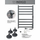 Полотенцесушитель электрический Indigo Oktava Slim 3 800х530 мм 90 Вт с терморегулятором серый