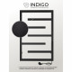 Полотенцесушитель электрический Indigo Delos 800х530 мм 120 Вт с терморегулятором черный муар