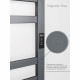 Полотенцесушитель электрический Indigo Oktava Slim 3 800х530 мм 90 Вт с терморегулятором серый