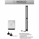 Полотенцесушитель электрический Indigo Style Pro 1200х100 мм 65 Вт с терморегулятором черный муар