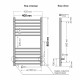 Полотенцесушитель электрический Indigo Attic 800х400 мм 90 Вт с терморегулятором черный муар