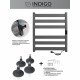 Полотенцесушитель электрический Indigo Oktava Slim 5 600х530 мм 70 Вт с терморегулятором серый