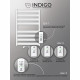 Полотенцесушитель электрический Indigo Oktava Slim 5 800х430 мм 85 Вт с терморегулятором белый