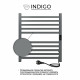 Полотенцесушитель электрический Indigo Attic 600х530 мм 80 Вт с терморегулятором серый