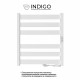 Полотенцесушитель электрический Indigo Oktava Slim 5 600х530 мм 70 Вт с терморегулятором белый