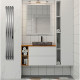 Полотенцесушитель электрический Indigo Style Pro 1200х180 мм 165 Вт с терморегулятором графит металлик