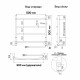 Полотенцесушитель электрический Indigo Arc 500х500 мм 55 Вт черный муар