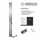 Полотенцесушитель электрический Indigo Style Pro 1200х100 мм 65 Вт с терморегулятором графит металлик