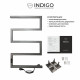 Полотенцесушитель электрический Indigo Sparta 830х500 мм 120 Вт с терморегулятором графит металлик