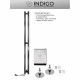 Полотенцесушитель электрический Indigo Style Pro 1200х100 мм 65 Вт с терморегулятором хром