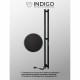 Полотенцесушитель электрический Indigo Style Pro 1200х100 мм 65 Вт с терморегулятором черный муар