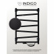 Полотенцесушитель электрический Indigo Element 800х530 мм 65 Вт с терморегулятором черный муар