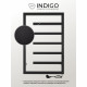 Полотенцесушитель электрический Indigo Sirtaki 800х530 мм 180 Вт с терморегулятором черный муар