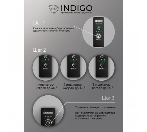 Полотенцесушитель электрический Indigo Style Pro 1200х100 мм 65 Вт с терморегулятором черный муар Полотенцесушитель электрический Indigo Style Pro 1200х100 мм 65 Вт с терморегулятором черный муар