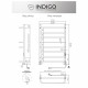 Полотенцесушитель электрический Indigo Europe Lux 800х532 мм 85 Вт с терморегулятором черный муар