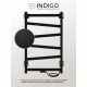 Полотенцесушитель электрический Indigo Element 700х430 мм 75 Вт с терморегулятором черный муар