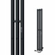 Полотенцесушитель электрический Indigo Style Pro 1200х130 мм 75 Вт с терморегулятором черный муар