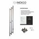 Полотенцесушитель электрический Indigo Sky Pro 1500х170 мм 138 Вт с терморегулятором графит металлик