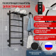 Полотенцесушитель электрический Indigo Roof Lux с полкой 800х532 мм 0 Вт с терморегулятором черный муар