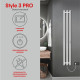 Полотенцесушитель электрический Indigo Style Pro 1200х130 мм 75 Вт с терморегулятором белый
