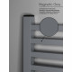 Полотенцесушитель электрический Indigo Attic 800х530 мм 90 Вт с терморегулятором серый