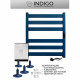 Полотенцесушитель электрический Indigo Oktava Slim 5 600х530 мм 70 Вт с терморегулятором синий