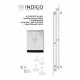 Полотенцесушитель электрический Indigo Sky 1500х172 мм 138 Вт с терморегулятором белый