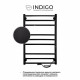 Полотенцесушитель электрический Indigo Brace Lux 800х532 мм 230 Вт с терморегулятором черный муар