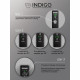 Полотенцесушитель электрический Indigo Attic Romb 1000х530 мм 120 Вт с терморегулятором черный муар