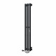 Полотенцесушитель электрический Indigo Style Pro 1200х130 мм 75 Вт с терморегулятором черный муар