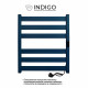 Полотенцесушитель электрический Indigo Oktava Slim 5 600х530 мм 70 Вт с терморегулятором синий