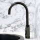 Смеситель для кухни WasserKraft Glan черный с высоким изливом однорычажный (6607)