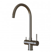 Смеситель для кухни Mixline MLSS-0326 графит с высоким изливом с подключением к фильтру (553826)