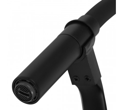 Смеситель для кухни Lemark Soul черный с гибким изливом однорычажный (LM6007BL) Смеситель для кухни Lemark Soul черный с гибким изливом однорычажный (LM6007BL)