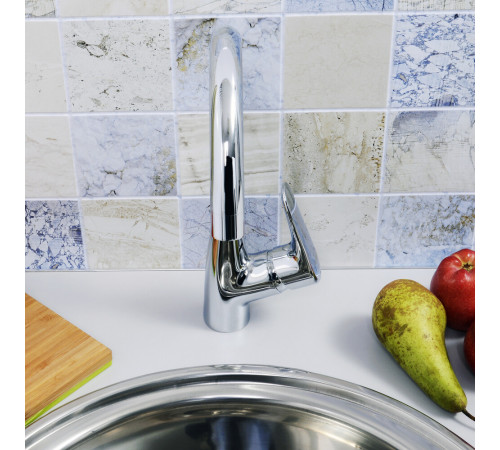 Смеситель для кухни WasserKraft Vils хром с высоким изливом однорычажный (5607) Смеситель для кухни WasserKraft Vils хром с высоким изливом однорычажный (5607)