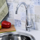Смеситель для кухни WasserKraft Vils хром с высоким изливом однорычажный (5607)