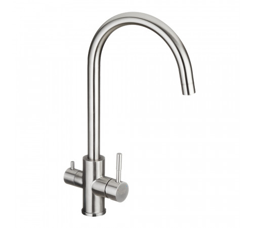 Смеситель для кухни Corsa Deco Pride Steel сталь с высоким изливом с подключением к фильтру (966379) Смеситель для кухни Corsa Deco Pride Steel сталь с высоким изливом с подключением к фильтру (966379)